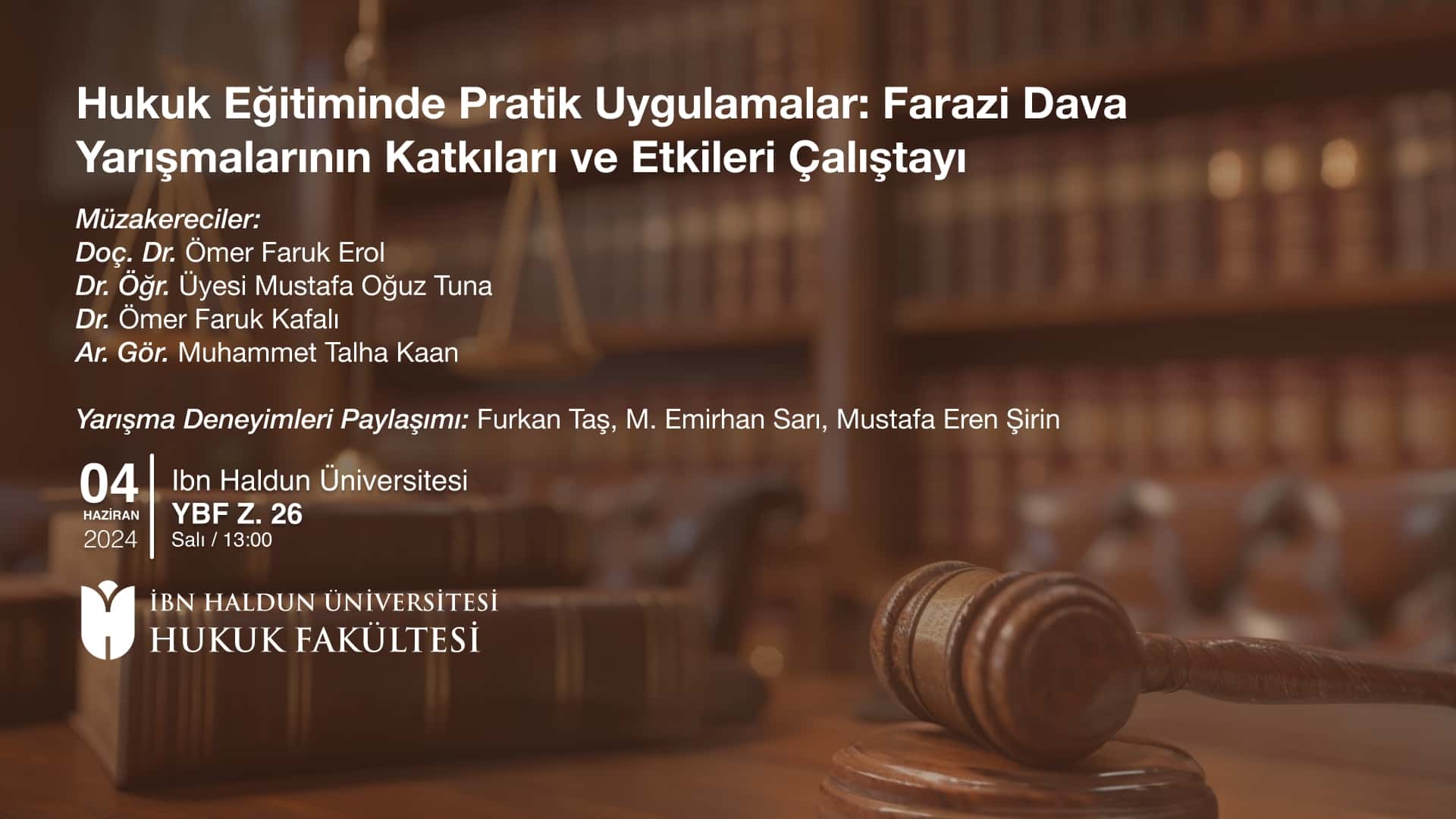 Practical Applications in Legal Education: Contributions and Impacts of Moot Court Competitions Workshop