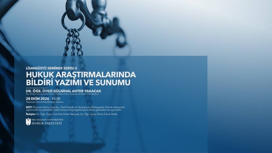 Hukuk Araştırmalarında Bildiri Yazımı ve Sunumu